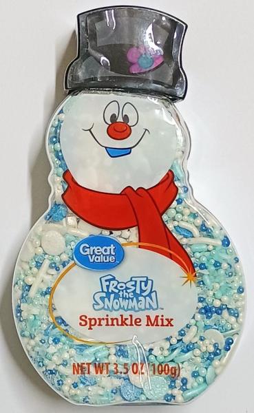 Great Value Frosty the Snowman Sprinkle Mix Streusel zum Dekorieren 100 gr Import USA